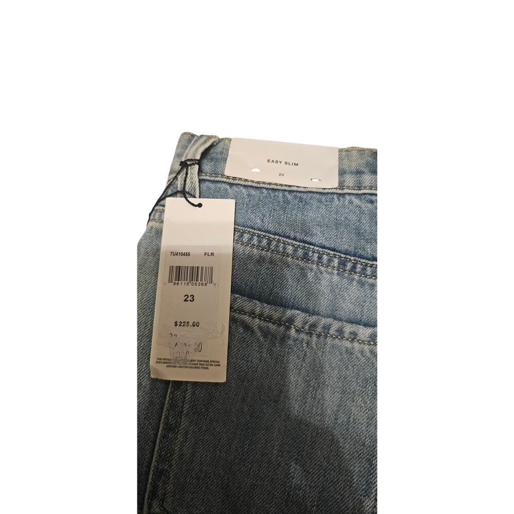 7 for All Mankind Easy Straight Distressed Denim Jeans - Picture 4 of 6